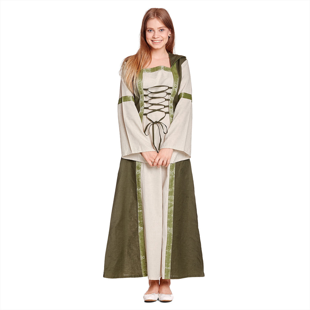 Product image Rebecca Medieval Dress Natural-Green