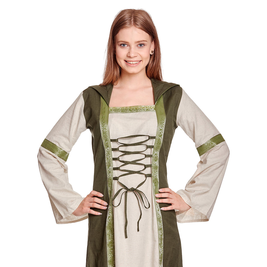 Product image Rebecca Medieval Dress Natural-Green