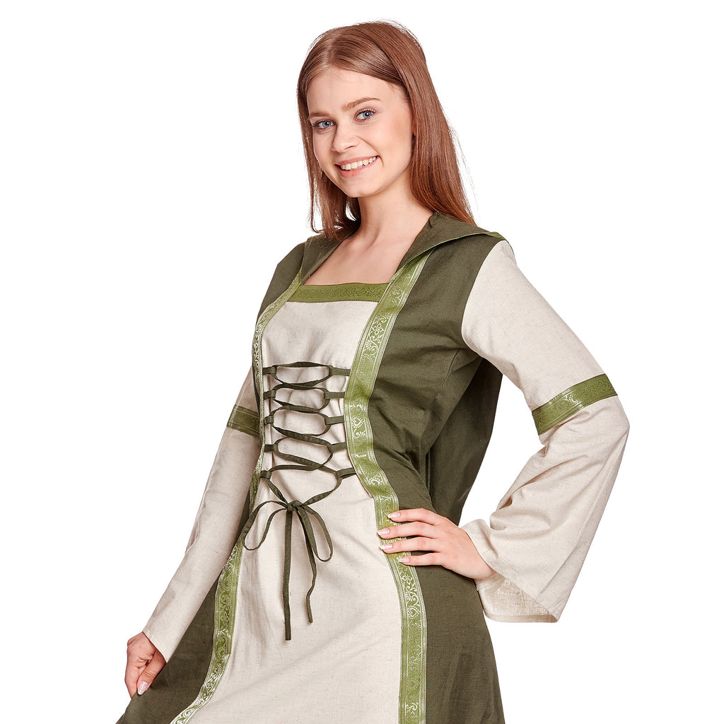 Product image Rebecca Medieval Dress Natural-Green