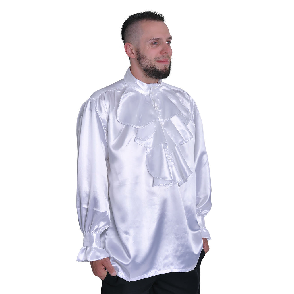 Product image Satin Shirt with Ruffles White