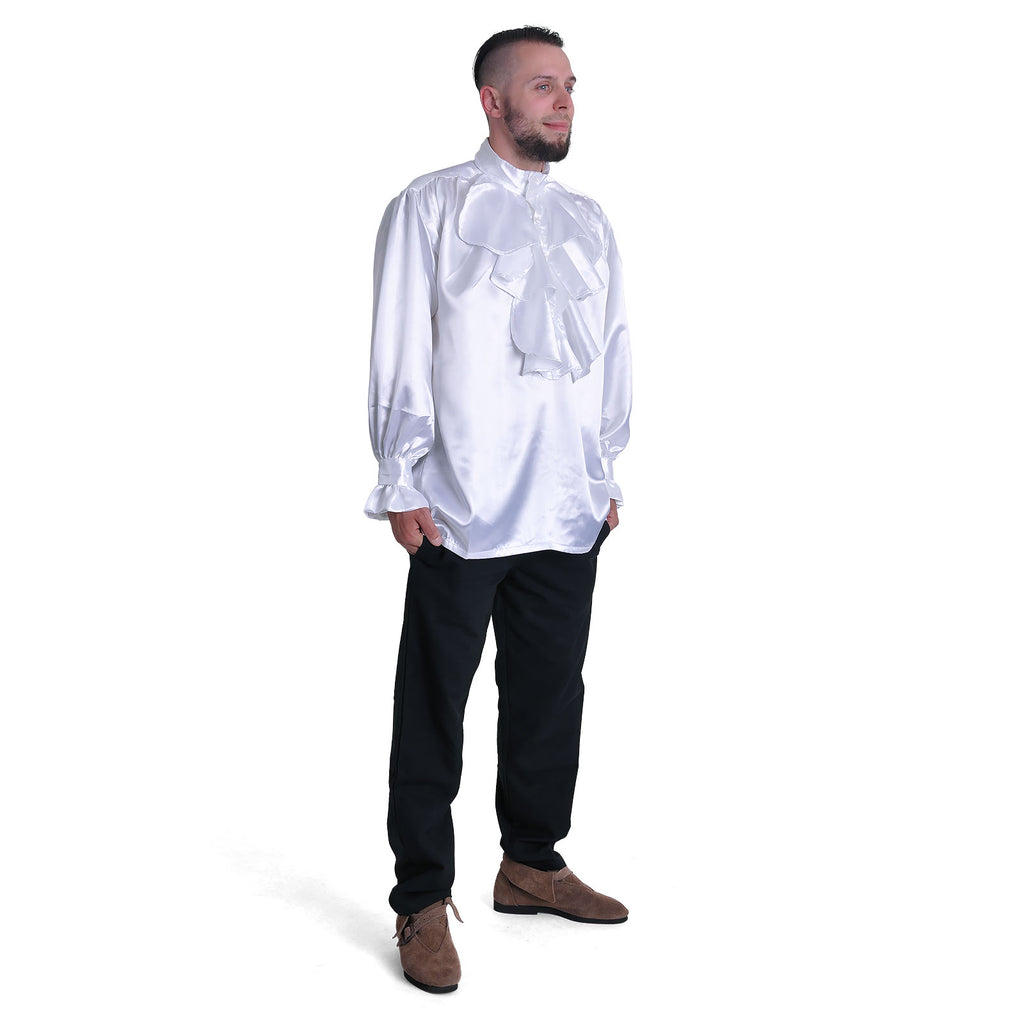Product image Satin Shirt with Ruffles White