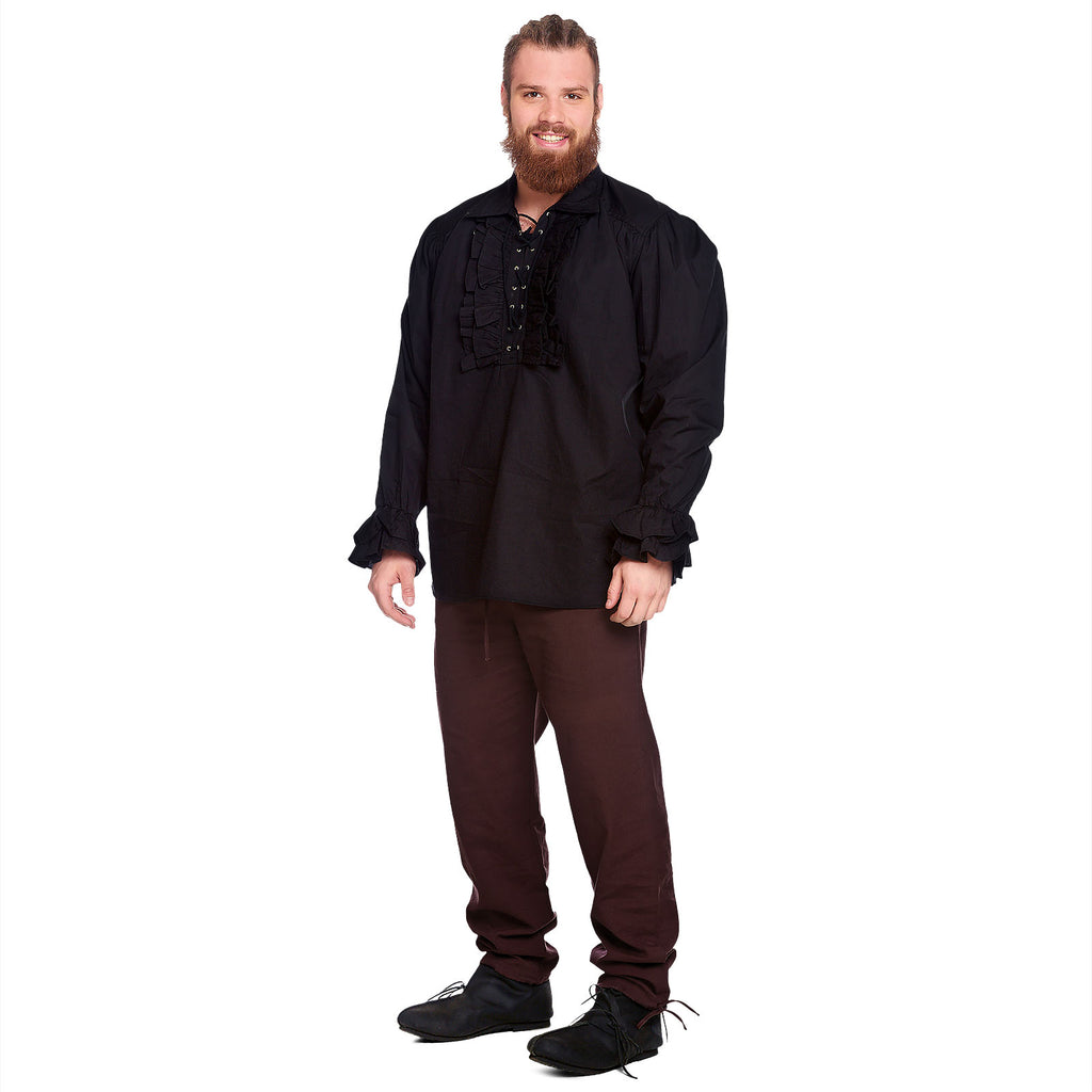 Product image Ruffled shirt black