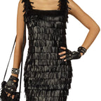 Product image Party dress with leather fringes - Women's costume