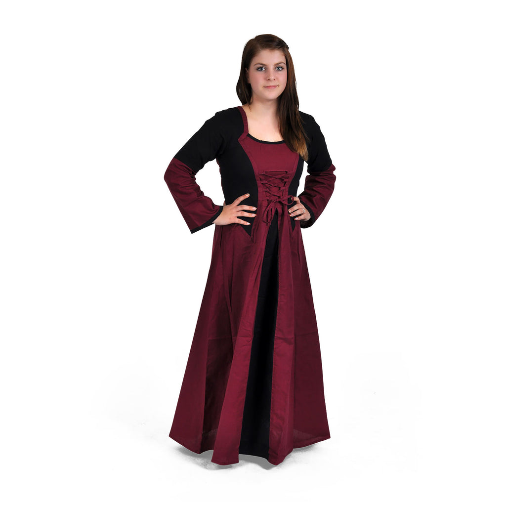 Product image Elena Medieval Dress Bordeaux-Black