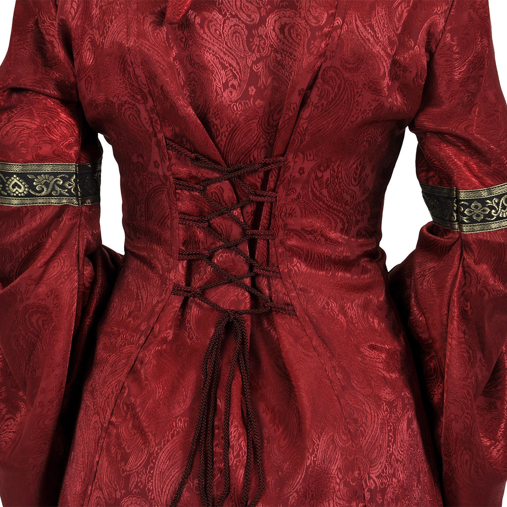 Product image Medieval dress Iris bordeaux-black