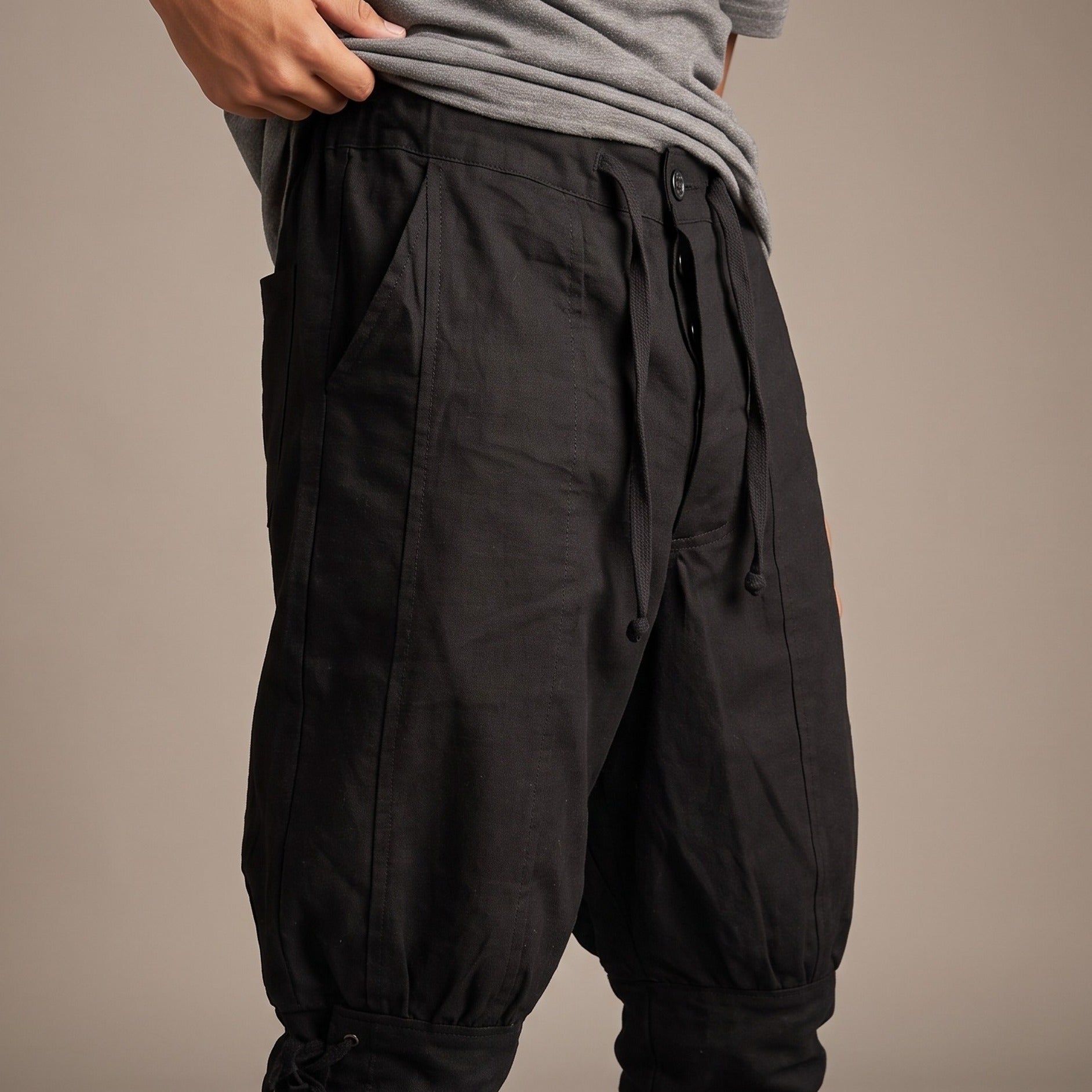 Product image Bertram Men's Trousers with Lower Leg Lacing black