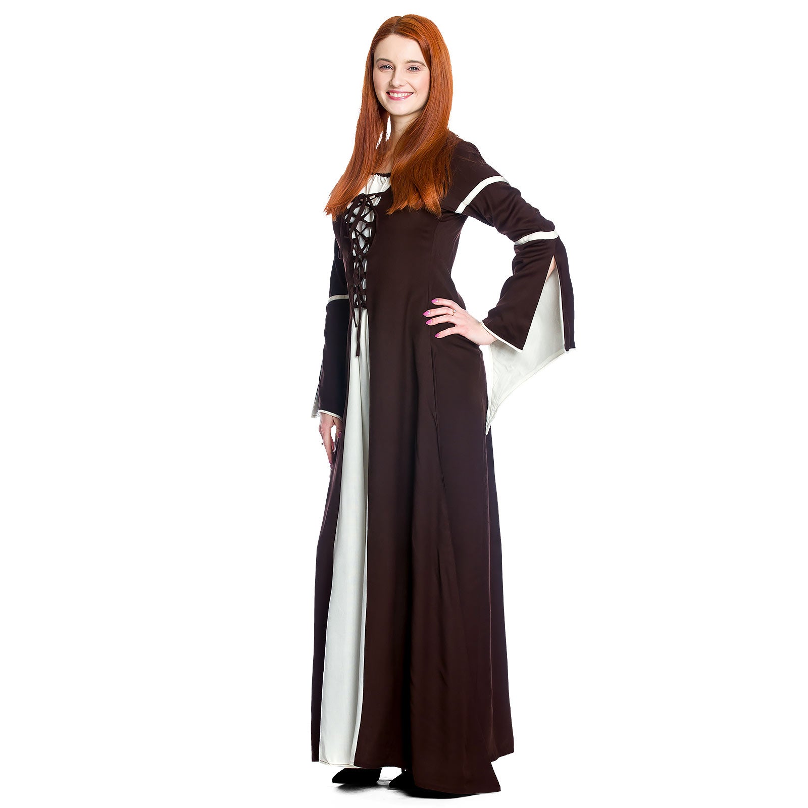 Product image Medieval dress Katherina brown-nature