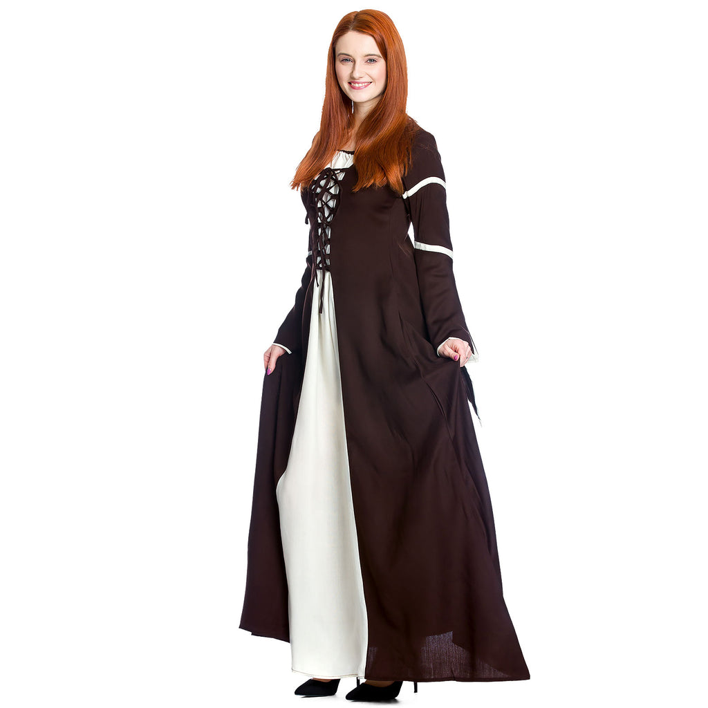 Product image Medieval dress Katherina brown-nature