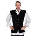 Product image Velvet Doublet with Stand-Up Collar Black