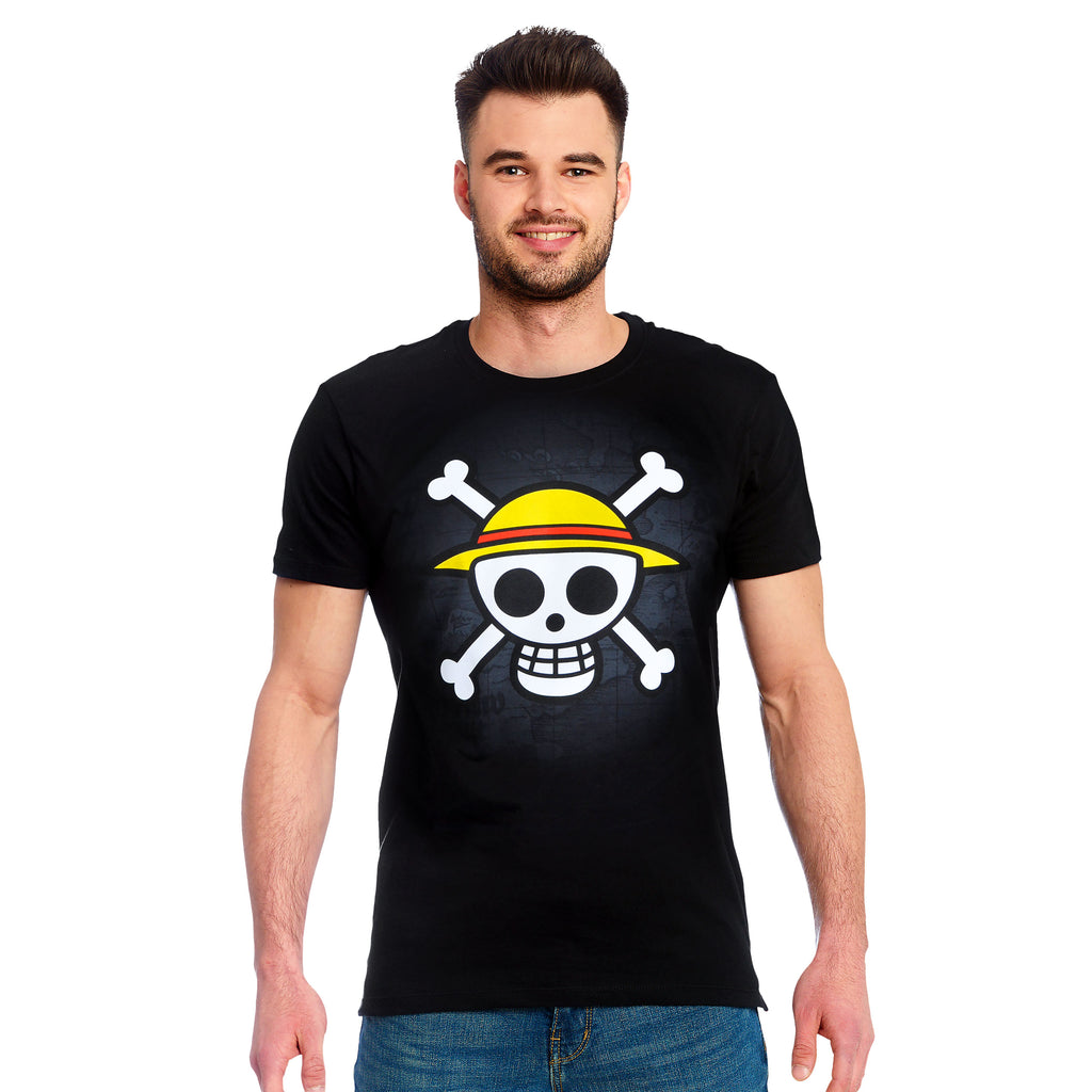 Product image One Piece - Skull With Map T-Shirt black