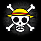 Product image One Piece - Skull With Map T-Shirt black