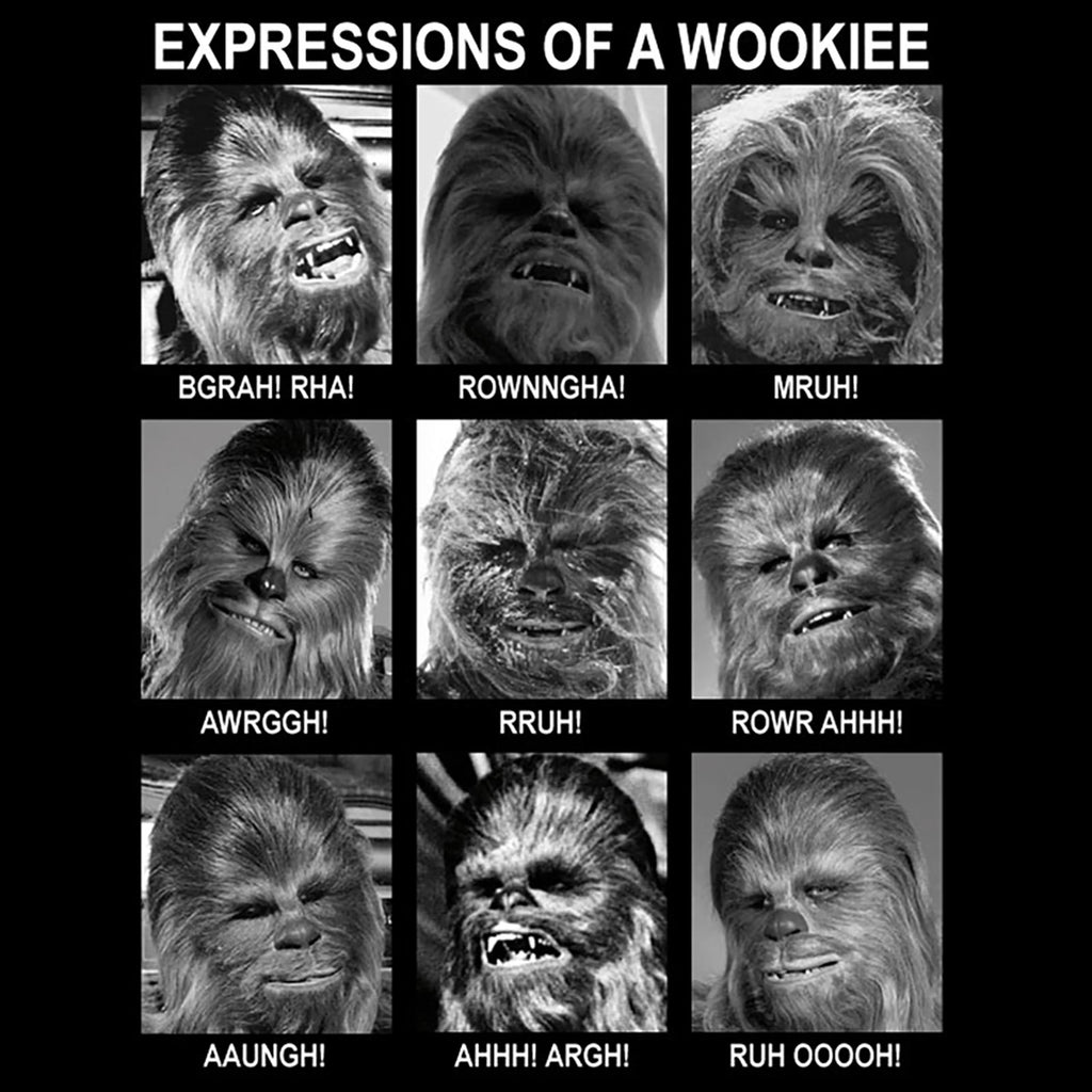 Product image Star Wars - Wookiee Expressions T-Shirt black