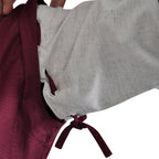 Product image Medieval Dress Applonia with detachable sleeves natural-bordeaux