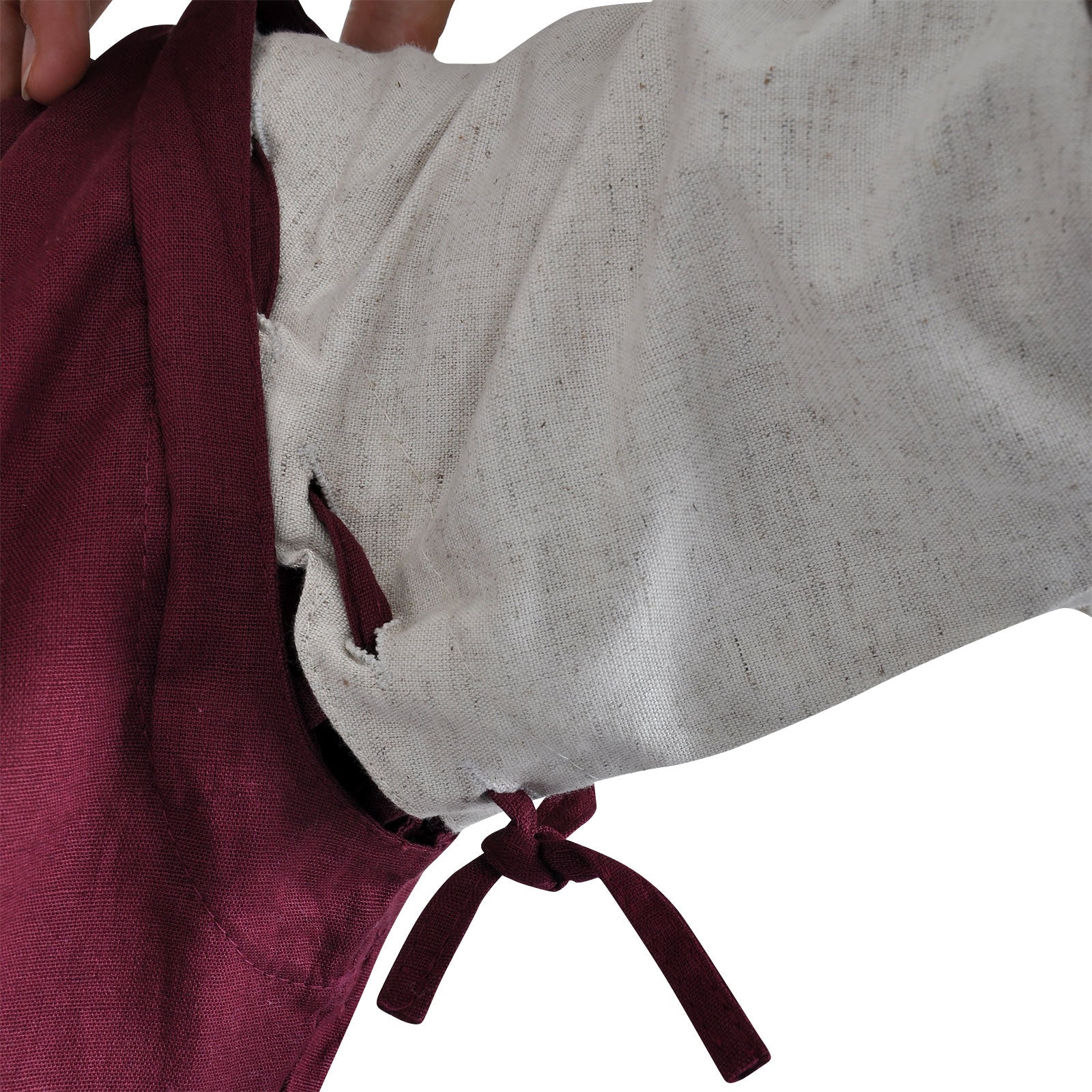 Product image Medieval Dress Applonia with detachable sleeves natural-bordeaux