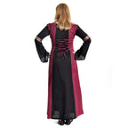 Product image Medieval Dress Applonia with detachable sleeves black-bordeaux