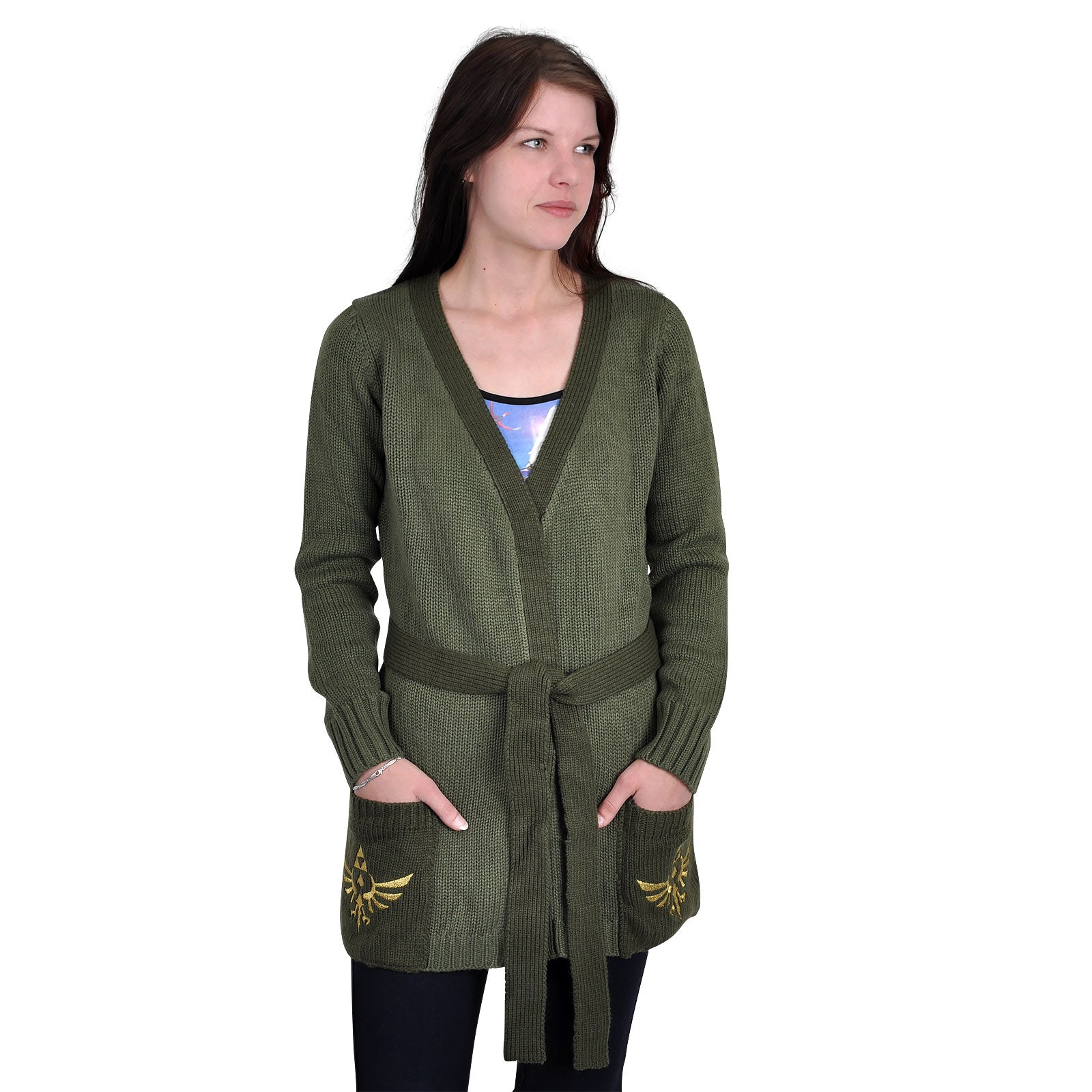 Product image Zelda - Logo Cardigan olive