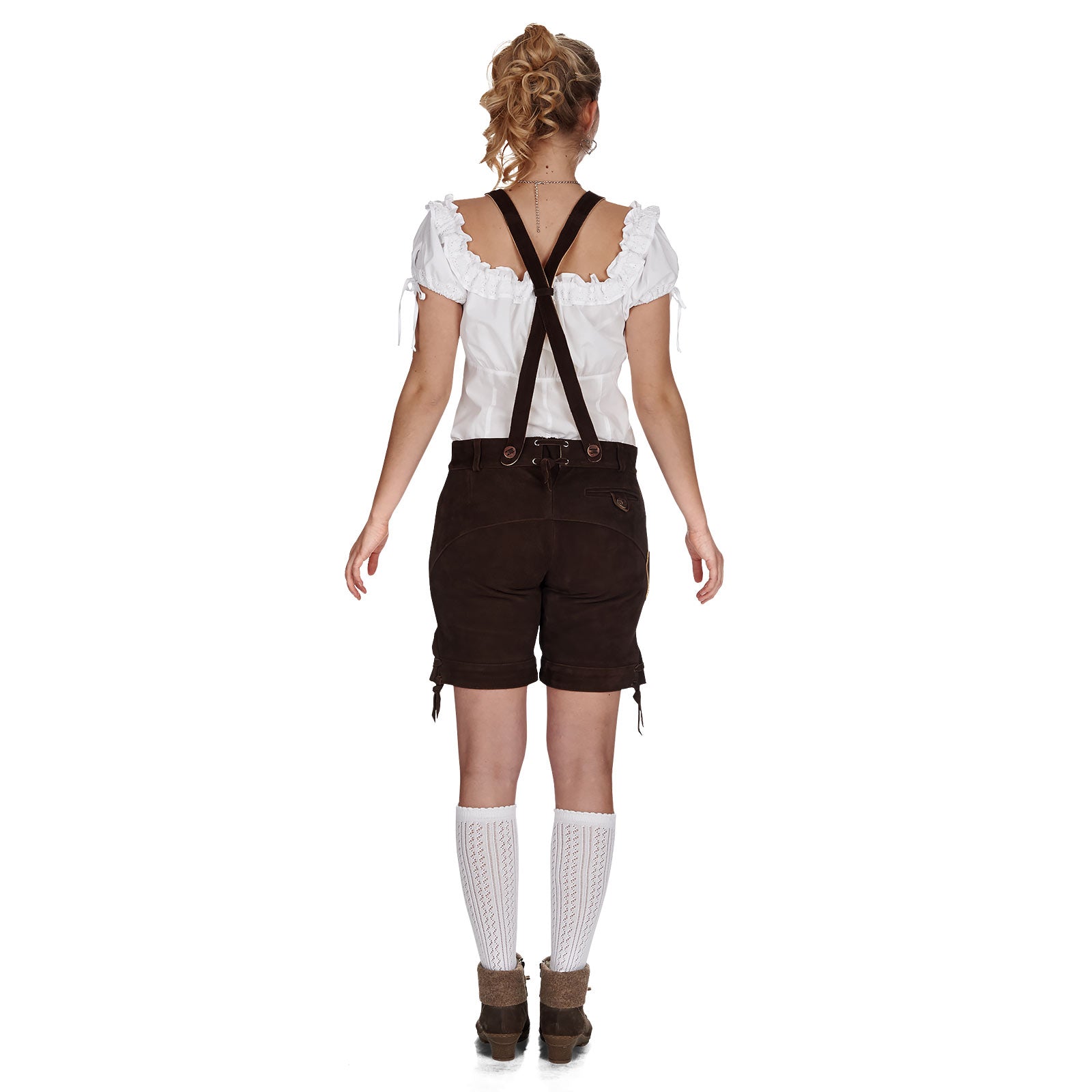 Product image Traditional leather trousers Sonja with embroidery - Women's