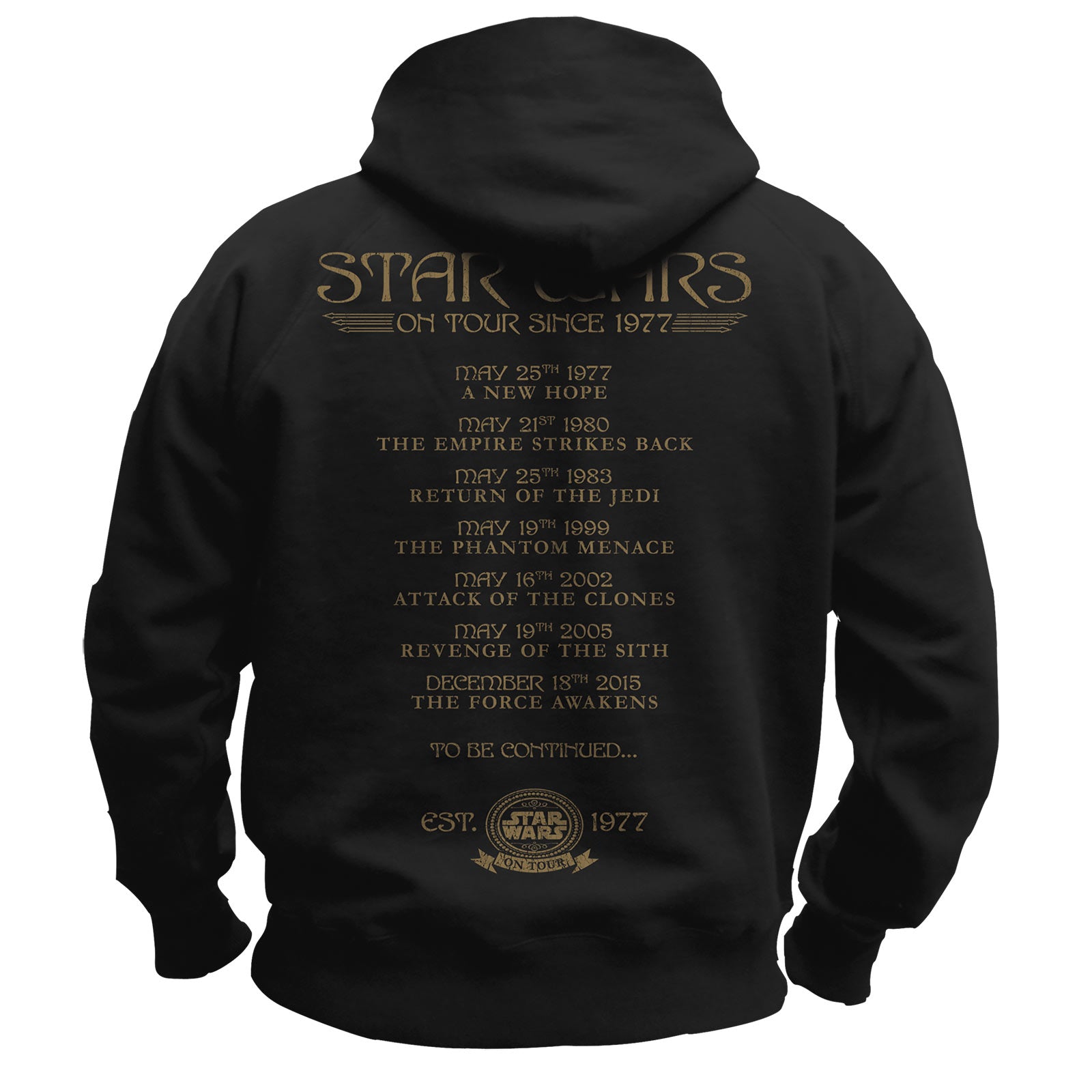 Product image Star Wars - On Tour Since 77 Hoodie Black