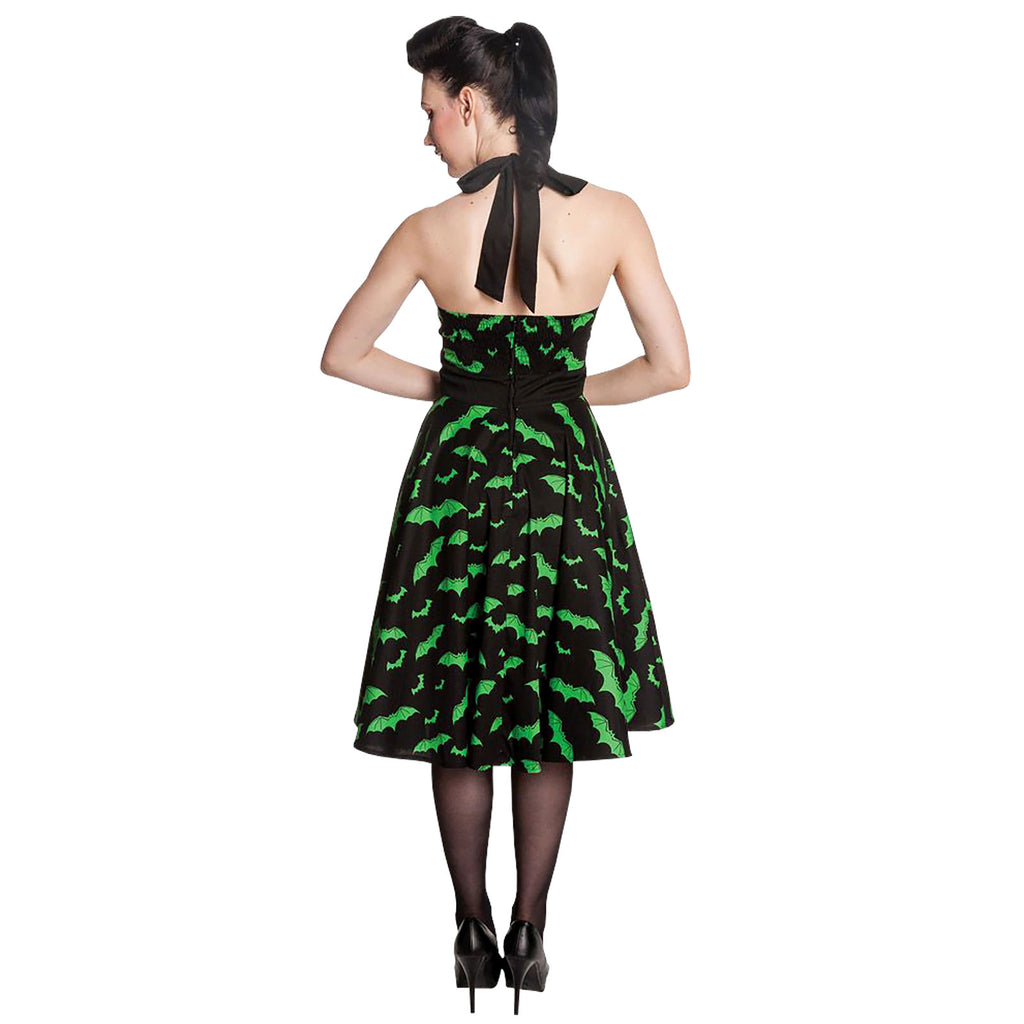 Product image Rockabilly Dress Bat black-green