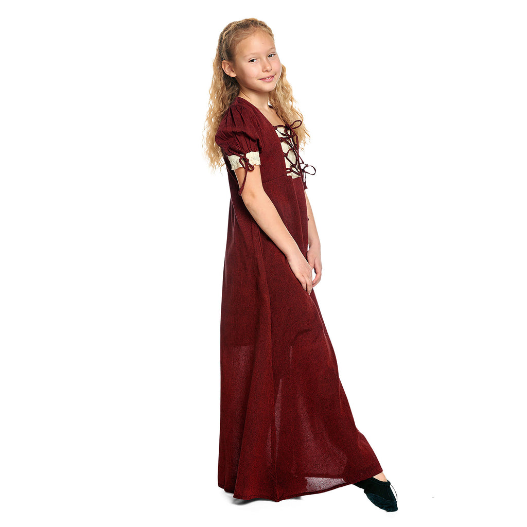 Product image Medieval Summer Dress Children red beige