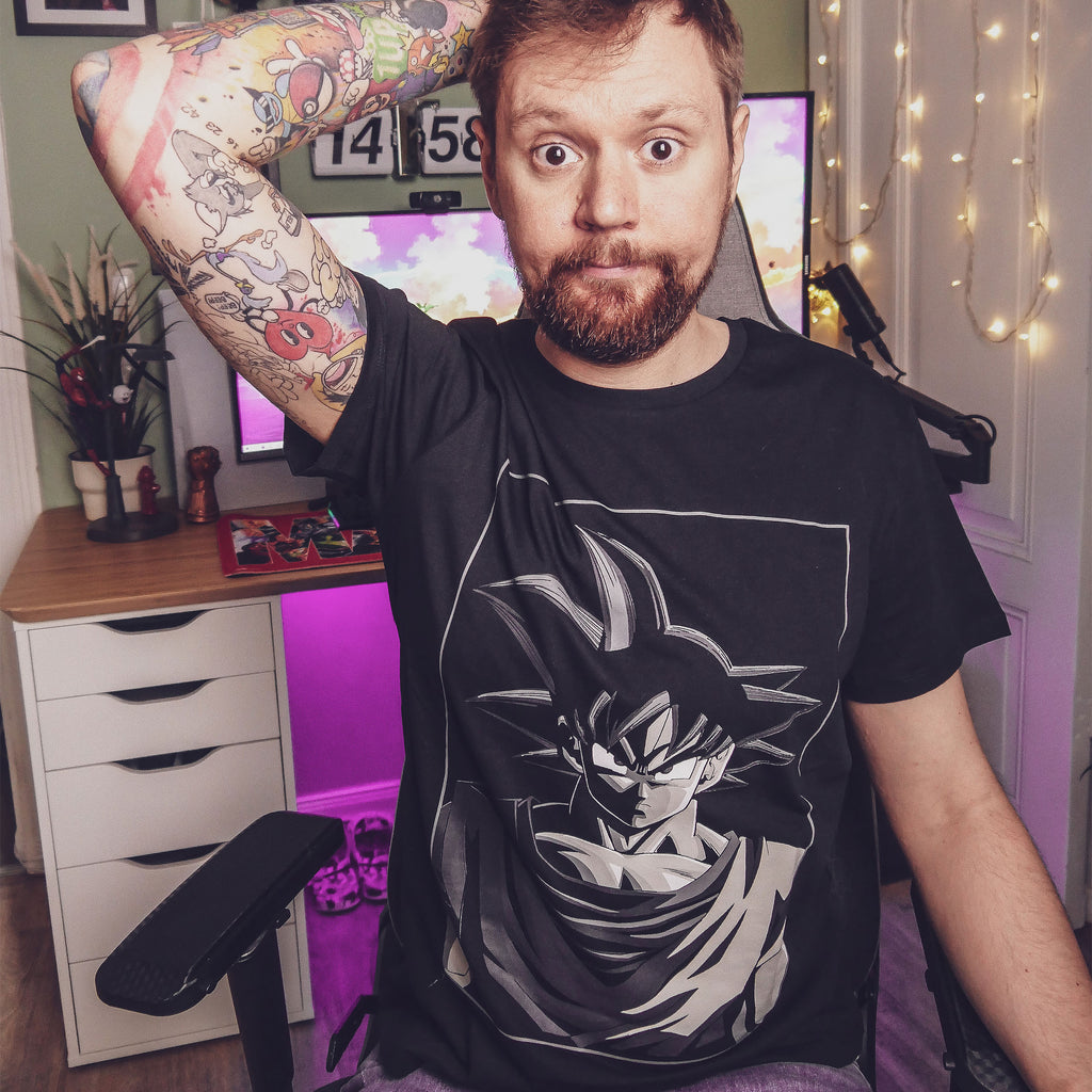 Product image Dragon Ball - Goku Manga Face T-Shirt Black