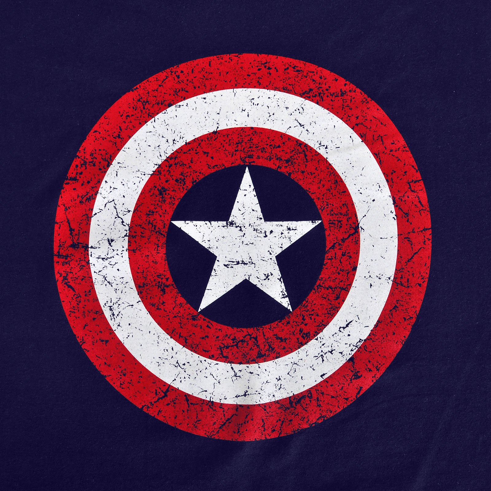 Product image Captain America - Distressed Shield Logo T-Shirt Blue