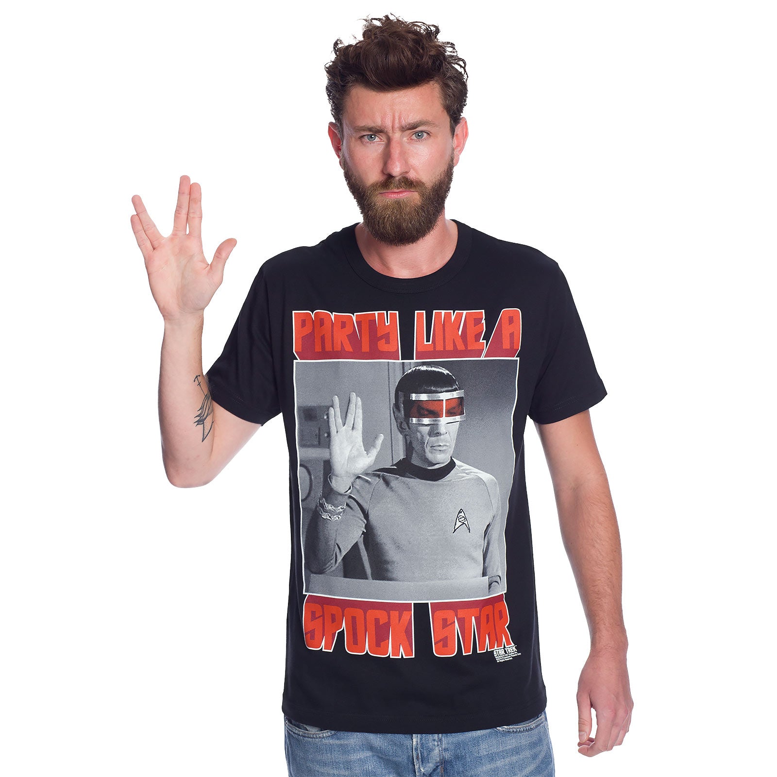 Product image Star Trek - Spock Star T-Shirt Black