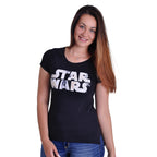Product image Star Wars - Distressed Logo Girlie Shirt Black