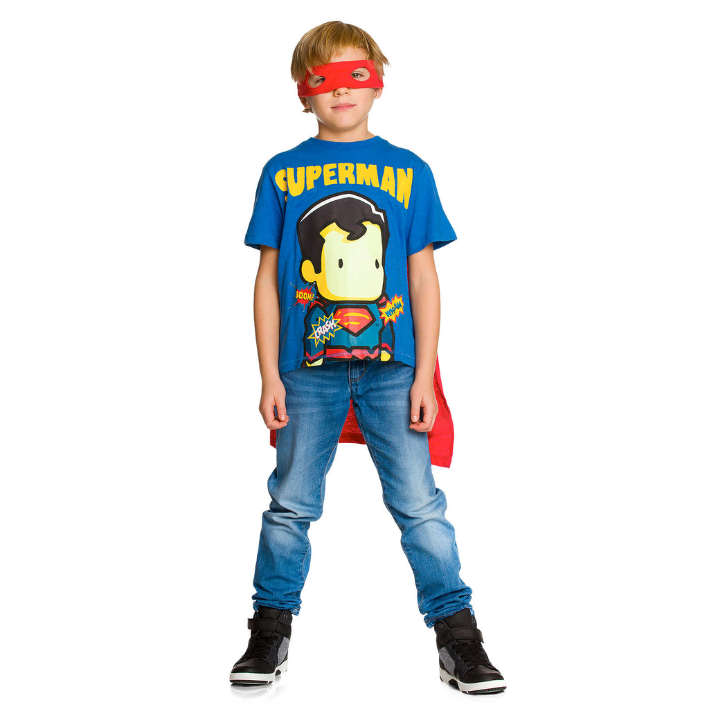 Product image Superman - Children's T-Shirt with Cape & Eye Mask