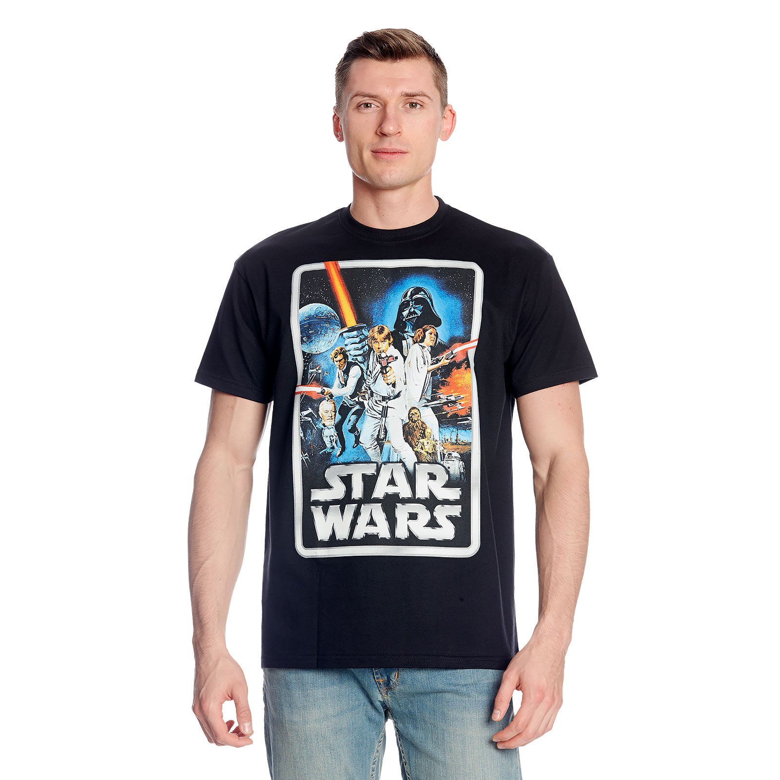Product image Star Wars - Retro Movie Poster T-Shirt Black