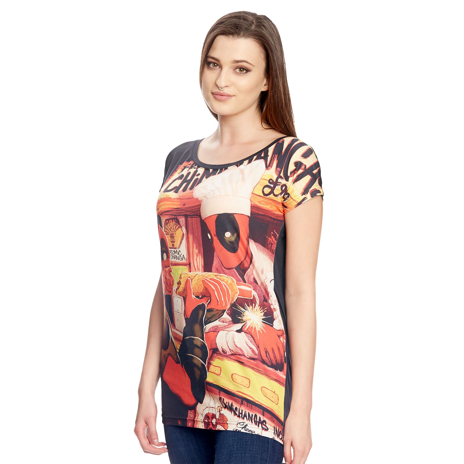 Product image Deadpool - Chimichanga Girlie Shirt Loose Fit Black
