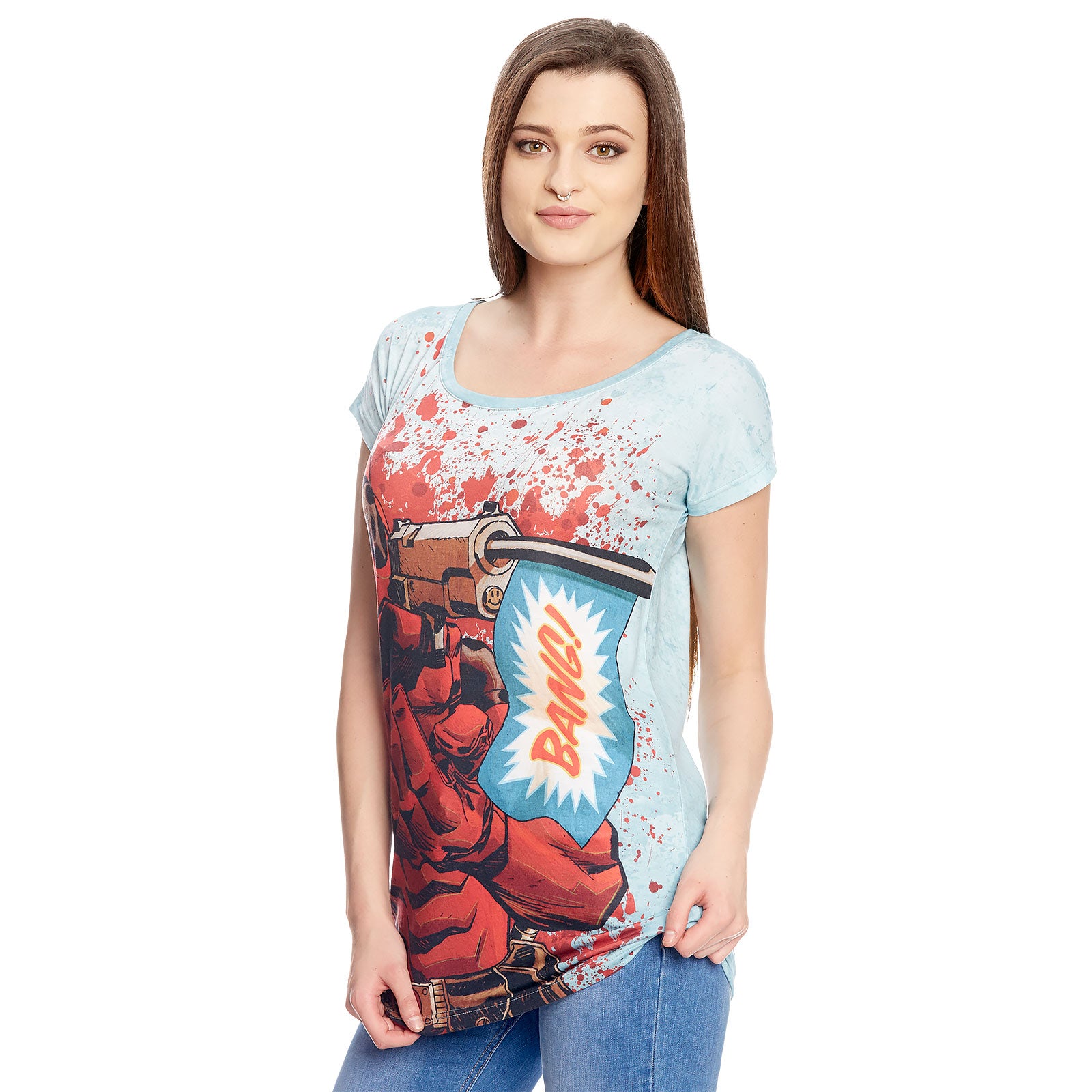 Product image Deadpool - Bang Girlie Shirt Bang Loose Fit blue