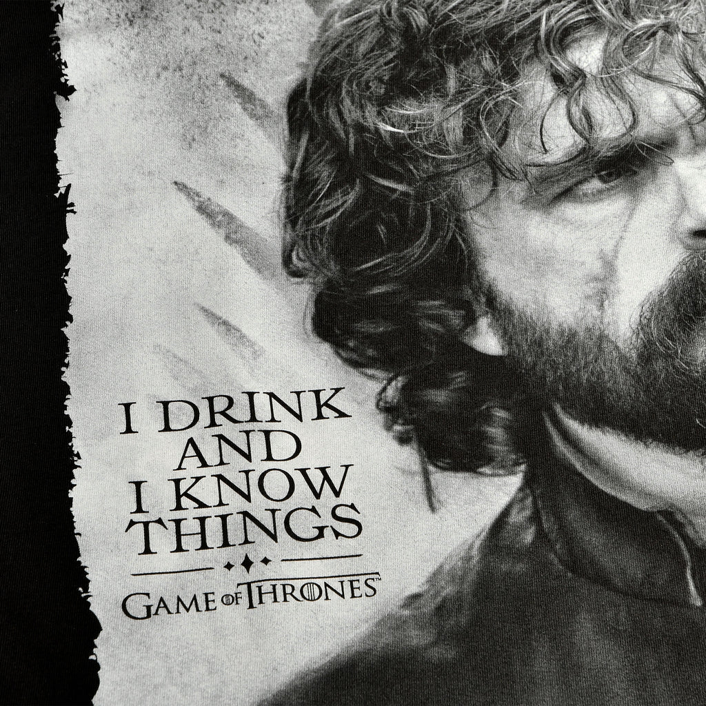 Product image Game of Thrones - Tyrion Drink And Know Things T-Shirt black