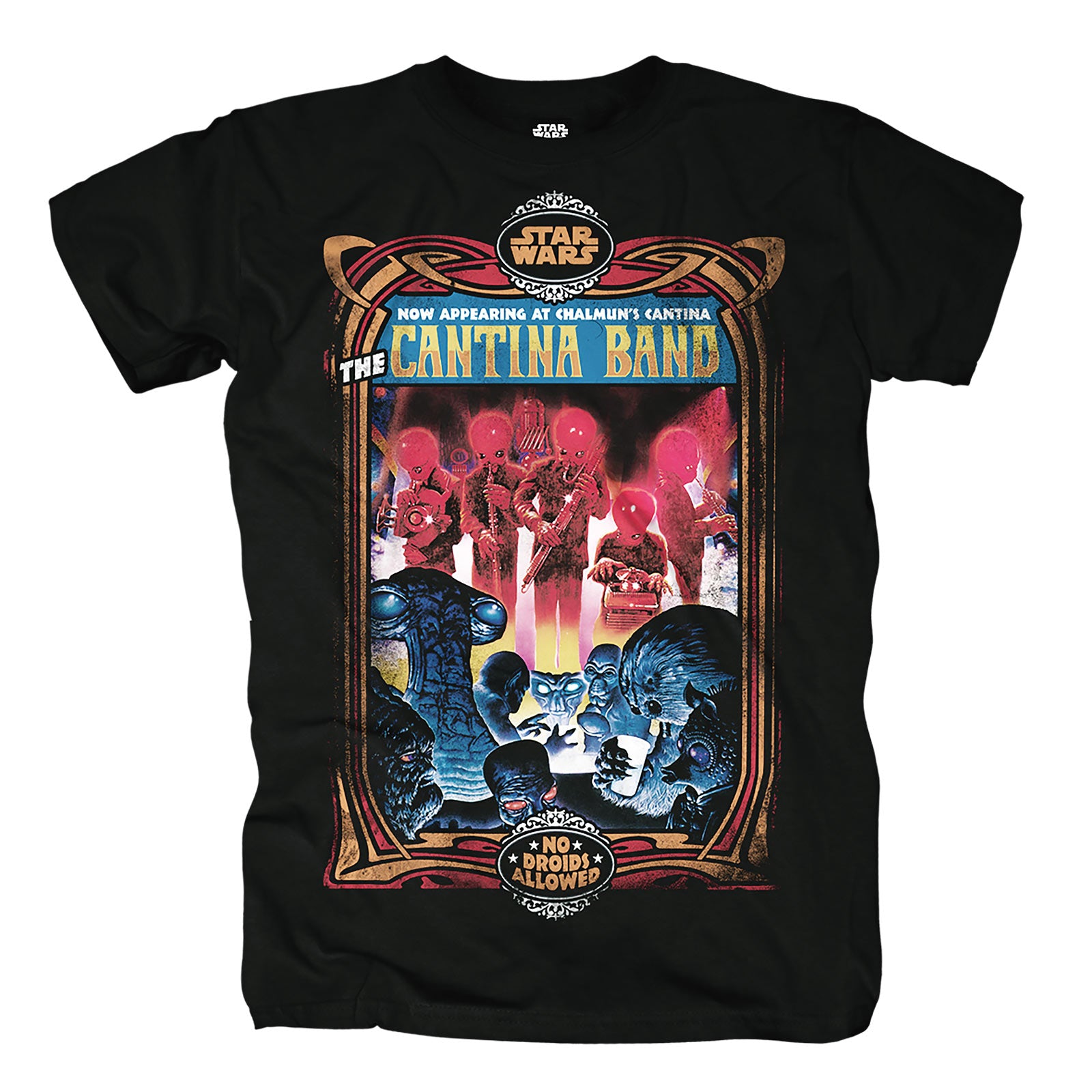 Product image Star Wars - Chalmun's Cantina Band T-Shirt Black