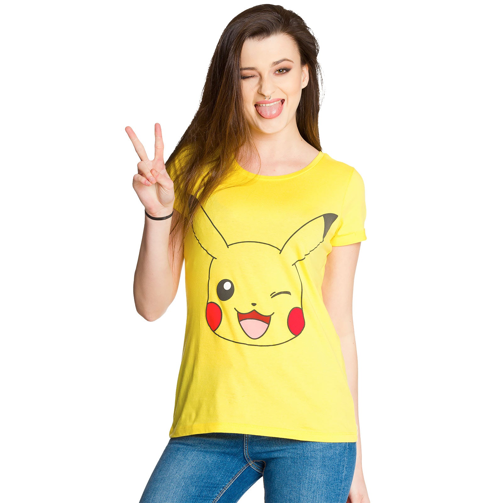 Product image Pokemon - Pikachu Girlie Shirt Yellow