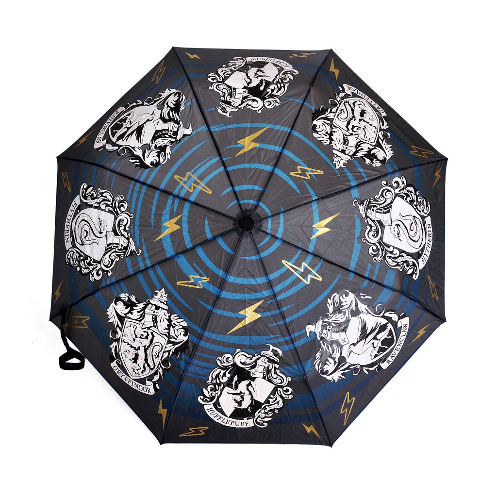 Product image Harry Potter - Hogwarts Houses Crest Umbrella with Aqua Effect