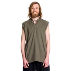 Product image Medieval lace-up shirt sleeveless olive