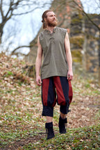Product image Medieval lace-up shirt sleeveless olive