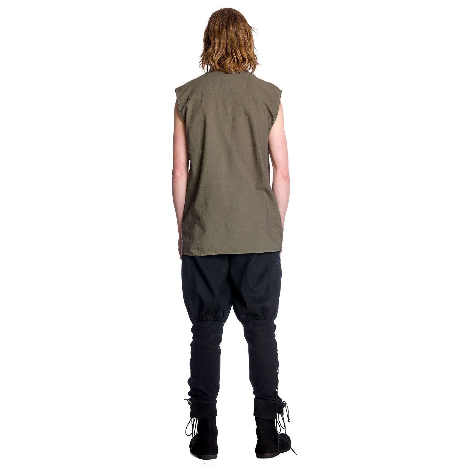 Product image Medieval lace-up shirt sleeveless olive