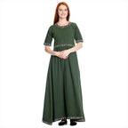 Product image Medieval dress Ennlin with short sleeves green