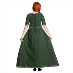 Product image Medieval dress Ennlin with short sleeves green