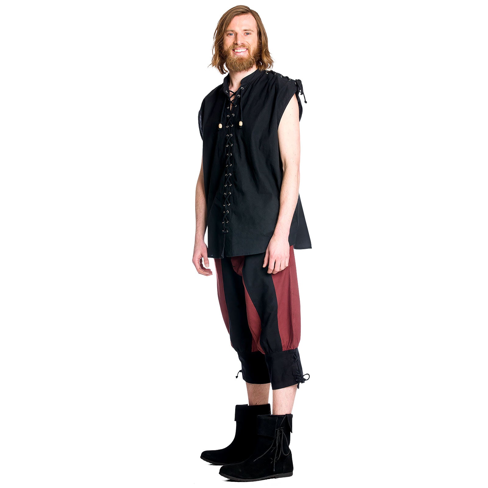 Product image Medieval knee breeches black-red