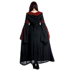 Product image Medieval Hooded Dress Isolde Black-Red