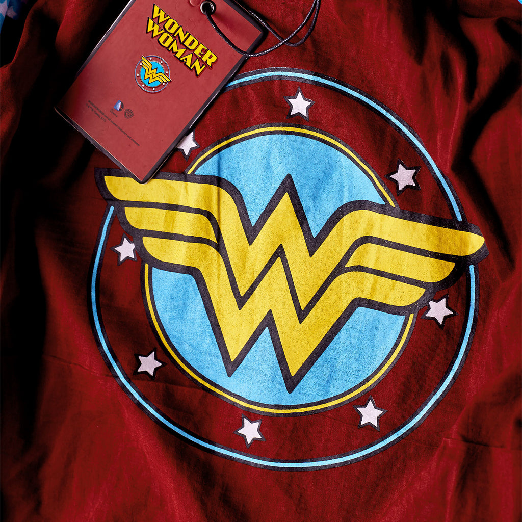 Product image Wonder Woman - Logo Leather Jacket with Hood Blue