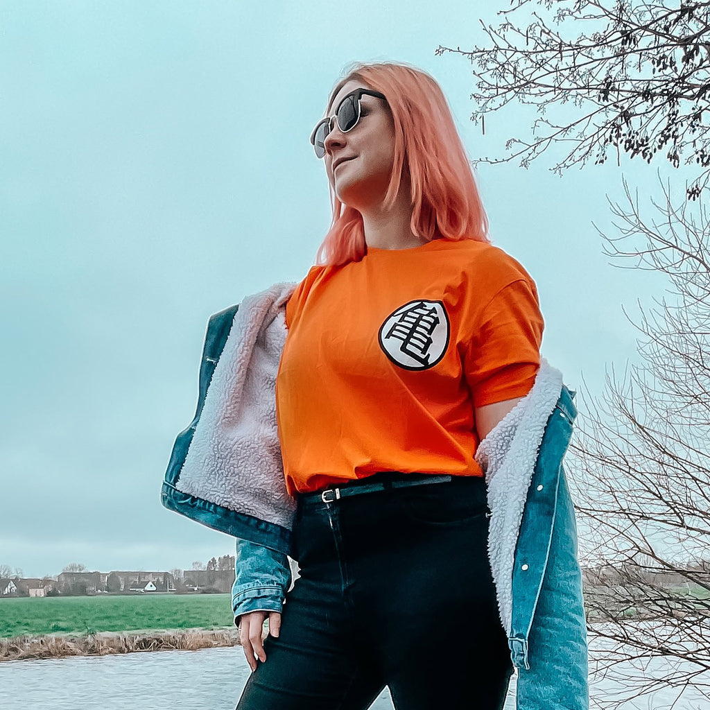 Product image Dragon Ball - Kaio Distressed T-Shirt orange