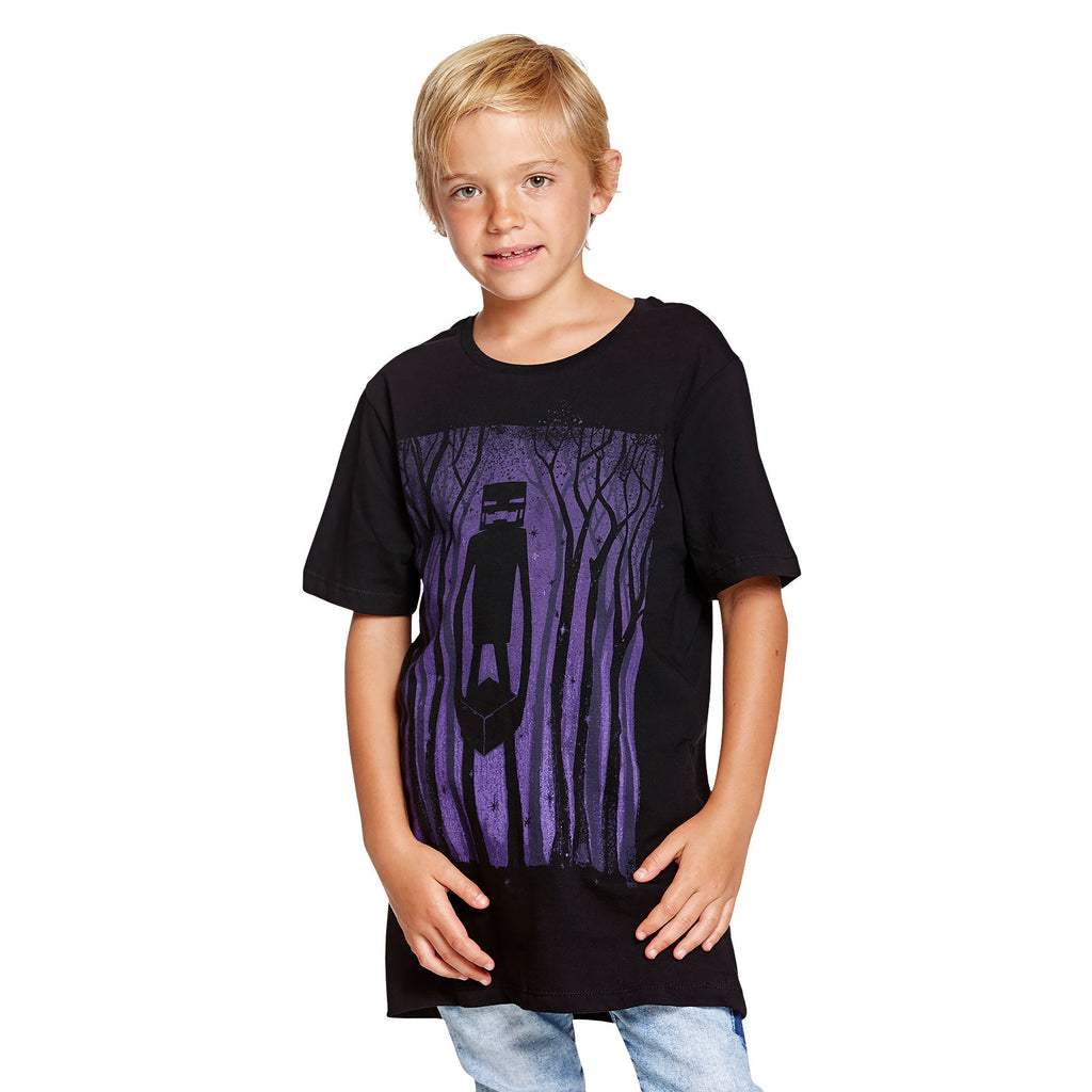 Product image Minecraft - Enderman Shadow Children's T-Shirt Black