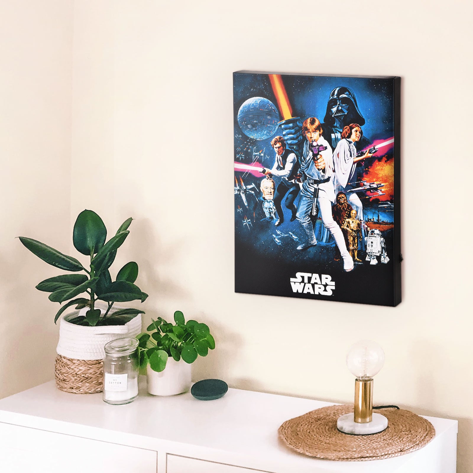 Product image Star Wars - A New Hope mural with light