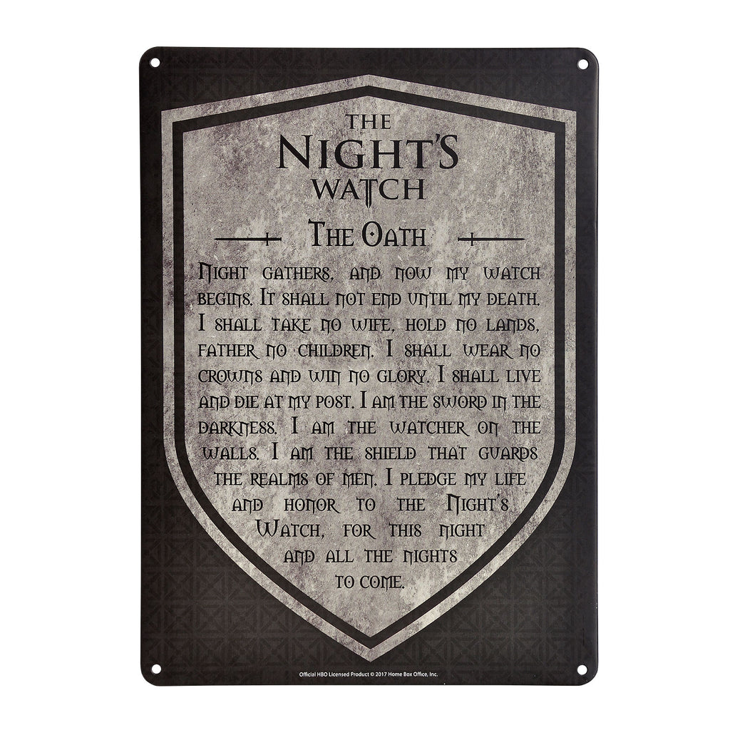 Product image Game of Thrones - Night's Watch Oath Shield