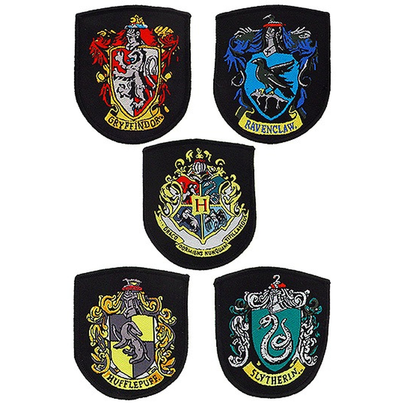 Product image Harry Potter - House Crests Patches 5 Piece Set