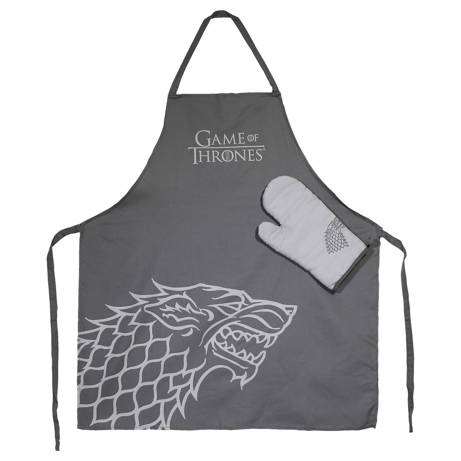 Product image Game of Thrones - House Stark Apron with Oven Mitt